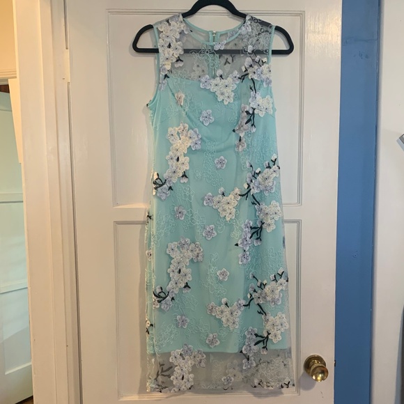 Calvin Klein Embroidered Dress - Picture 1 of 15